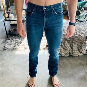 MENS JOES JEANS Blue Medium Wash Straight Leg Relaxed Cut Denim Jean 30